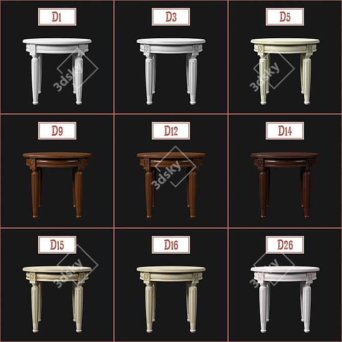 Ravanti No. 5 Flower Stand - Elegant and Functional 3D model image 3