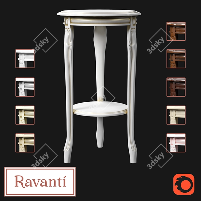 Ravanti Flower Stand No. 8/1 - Elegant and Versatile 3D model image 1