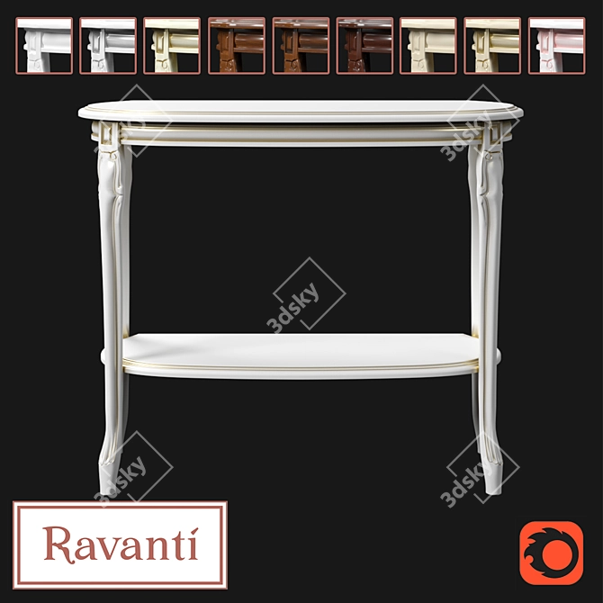 Ravanti Flower Stand - Elegant and Versatile 3D model image 1