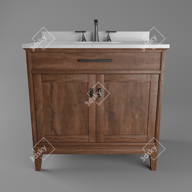 Avanity Madison 36" Single Vanity: Elegant and Functional 3D model image 1