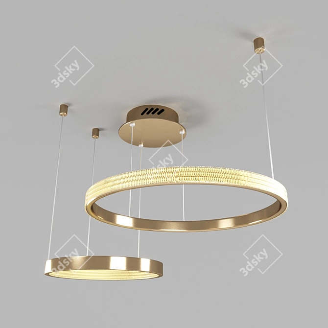 Cruise Gold Pendant Light 3D model image 1