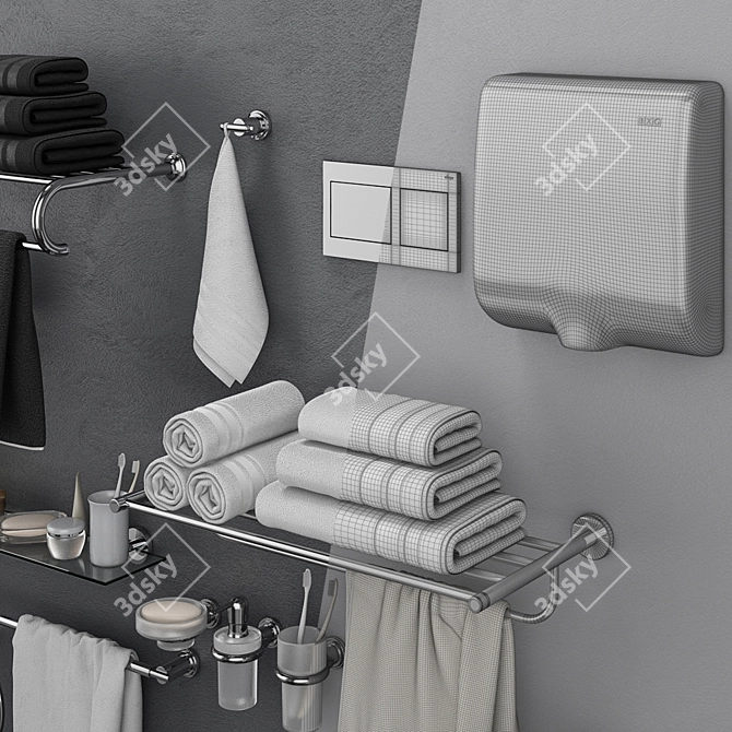 GROHE Atrio Set: Luxurious Bathroom Accessories 3D model image 3