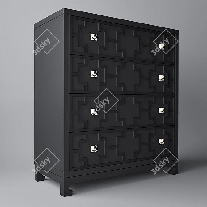 Austin Dantone Home Dresser: Compact and Stylish 3D model image 1