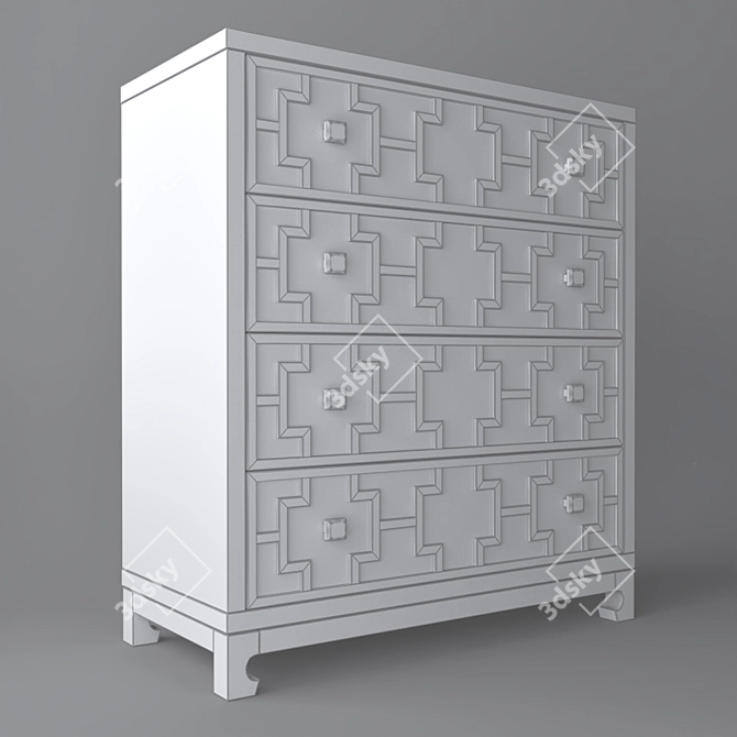 Austin Dantone Home Dresser: Compact and Stylish 3D model image 2