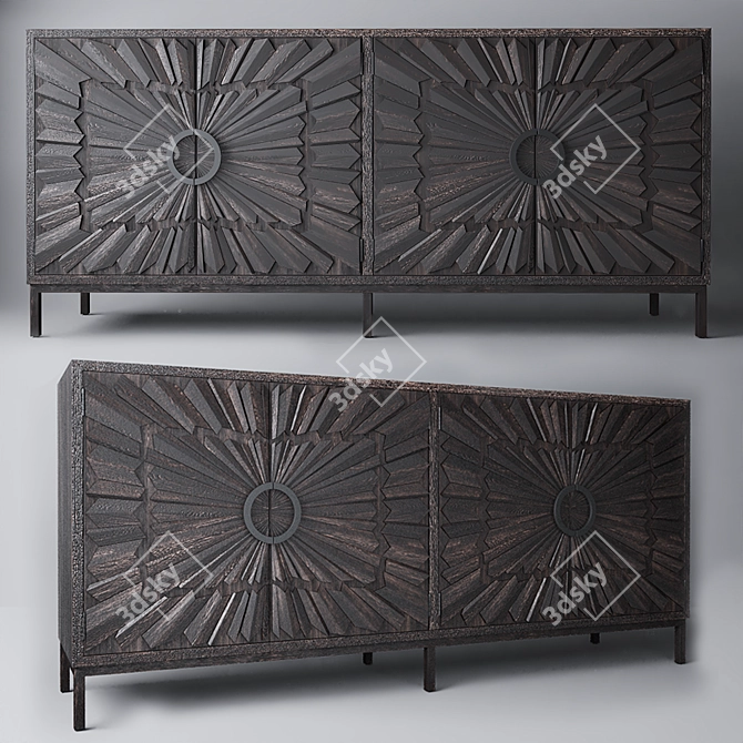 Peruvian Chest: Exquisite Home Storage 3D model image 1