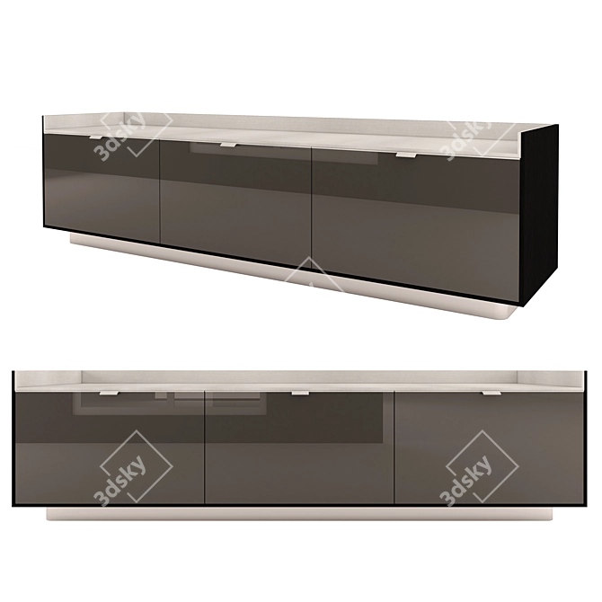 Modern Elegance: Minotti Darren Sideboard 3D model image 1