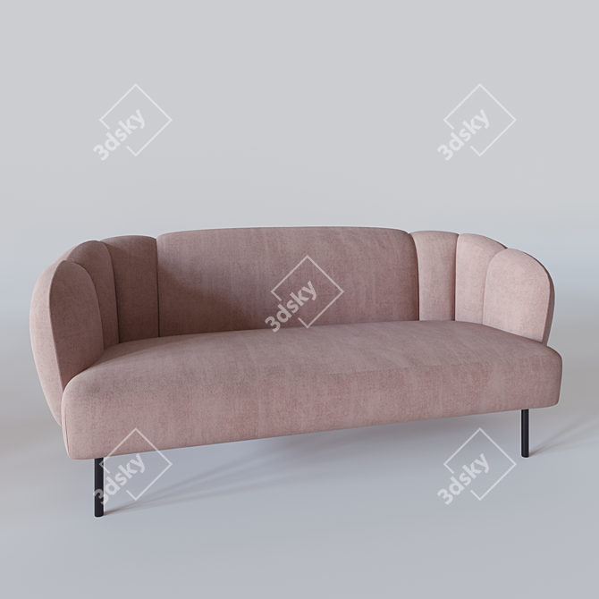 Elegant Cape Sofa: 3dsMax + Corona 3D model image 1