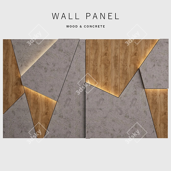 Versatile Wall Panel: 3D Models & Textures 3D model image 1