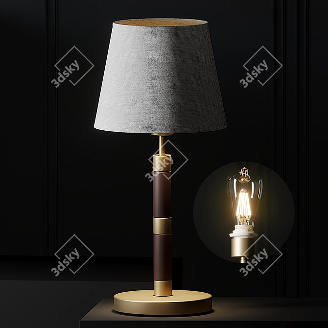 Stylish Metropolitan Table Lamp 3D model image 1