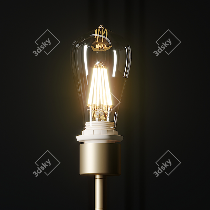 Stylish Metropolitan Table Lamp 3D model image 3