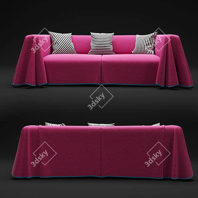 Modern & Stylish Cape Sofa 3D model image 1