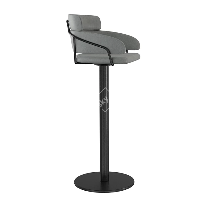 Sleek Custom Barstool - 2011 Design 3D model image 2