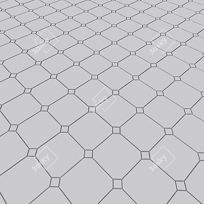 EQUIPE Octagon - Italian Floor Tiles 3D model image 3