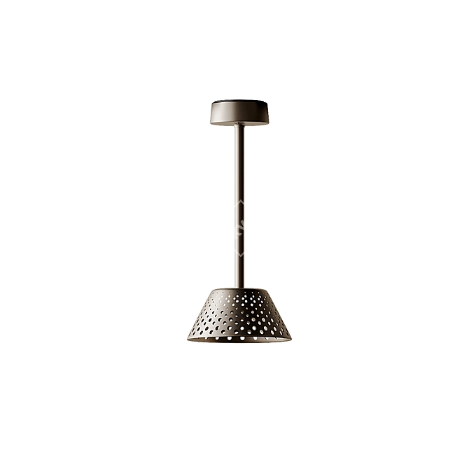 Sleek Mesh Ceiling Lamp 3D model image 5