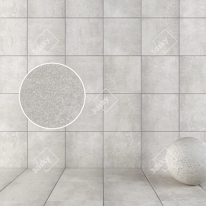 ABK DOWNTOWN ASH Wall Tiles 3D model image 1