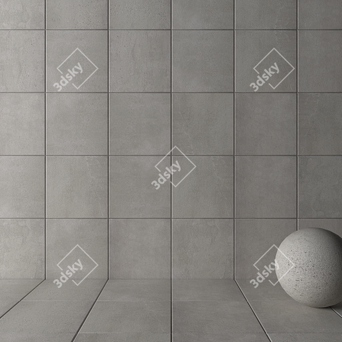 ABK DOWNTOWN ASH Wall Tiles 3D model image 2