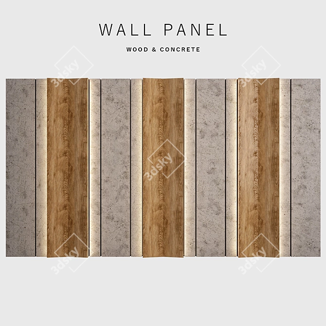 Archived Wall Panel Design 3D model image 1