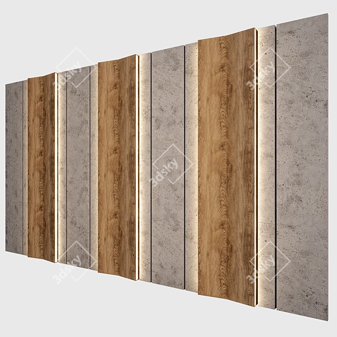 Archived Wall Panel Design 3D model image 2