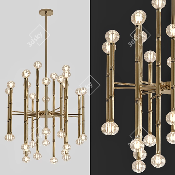 Elegant Meurice Chandelier - 2013 Design 3D model image 1