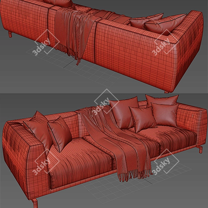 GERMAIN Contemporary Sofa by Ditre Italia 3D model image 3