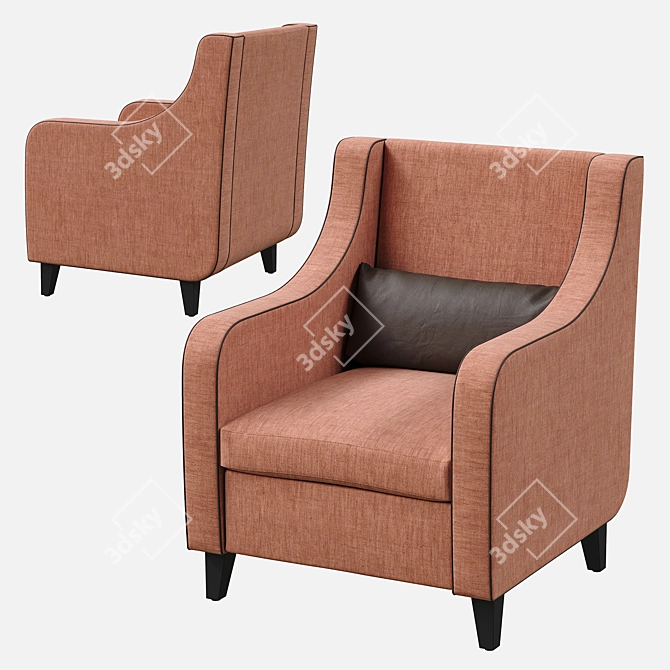 Domingo Contract st 104 - Elegant and Versatile Chair 3D model image 2