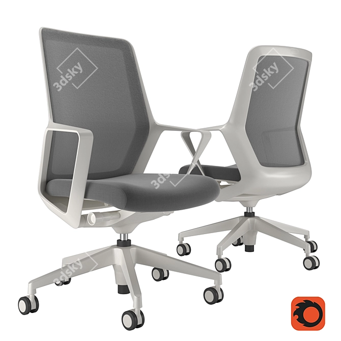 OFS Flexxy High Back Chair 3D model image 1