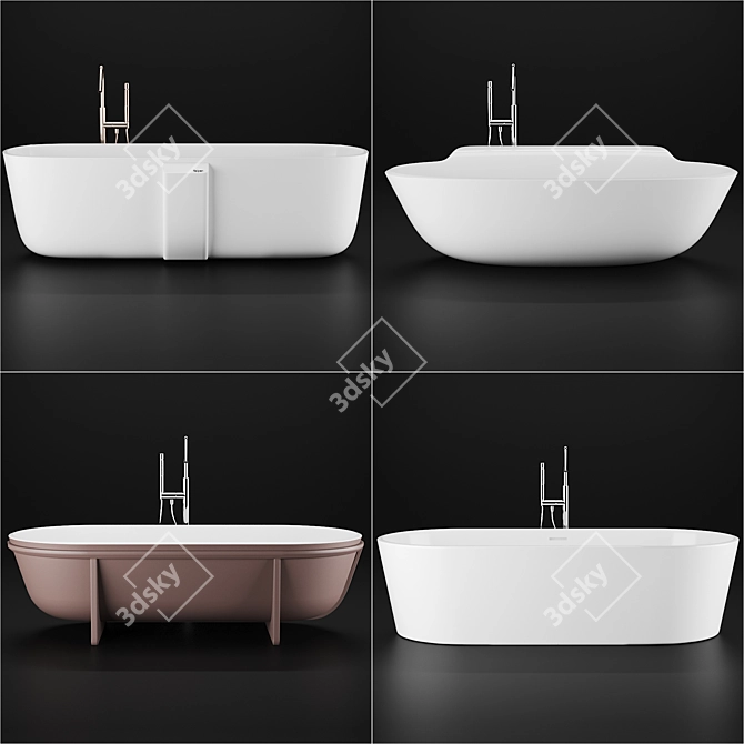 Luxury Falper Bath Collection 3D model image 1