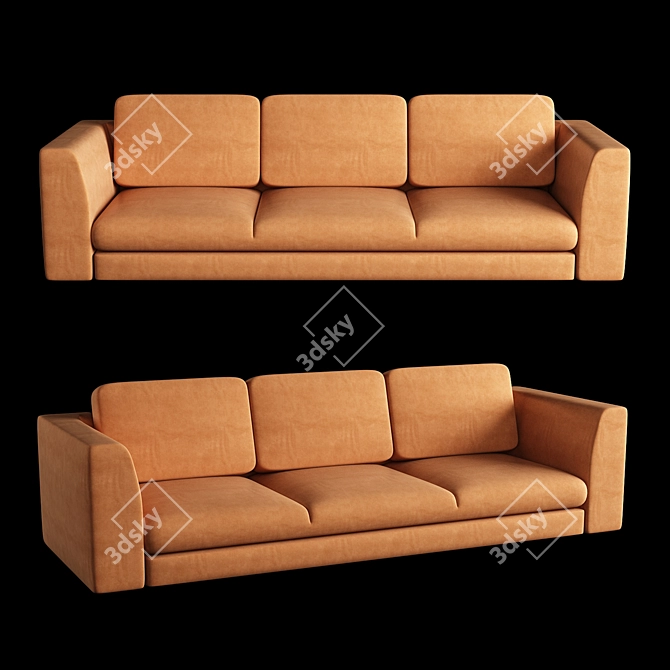 Modern Comfort Sofa Bed 3D model image 1