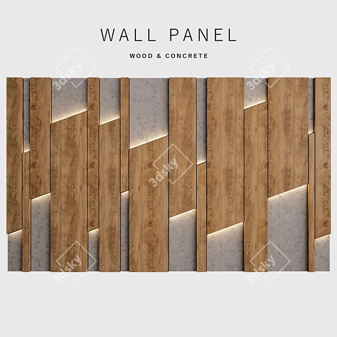 Versatile Wall Panel 42 3D model image 1