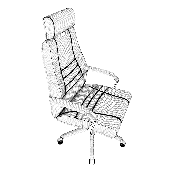 Elegant Arthur Office Chair 3D model image 3