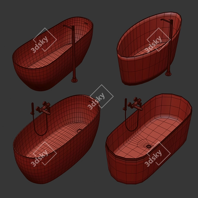 Luxury Bath Set: Arbi Collection 3D model image 2