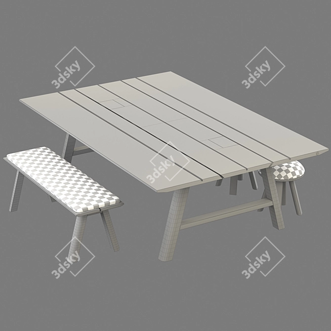 Picnic Zenith: Ultimate Outdoor Set 3D model image 2