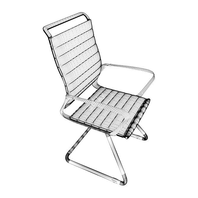 Metal Leg Universal Chair 3D model image 3