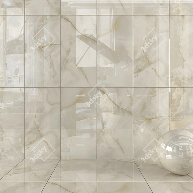 KALE Royal Marble Onyx Wall Tiles 3D model image 1