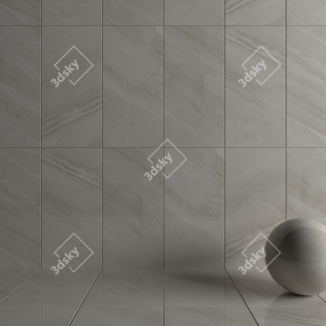 Elegant Marrakesh Cream Wall Tiles 3D model image 3