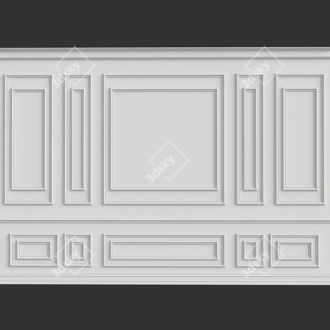 3D Wall Moulding Kit 3D model image 1