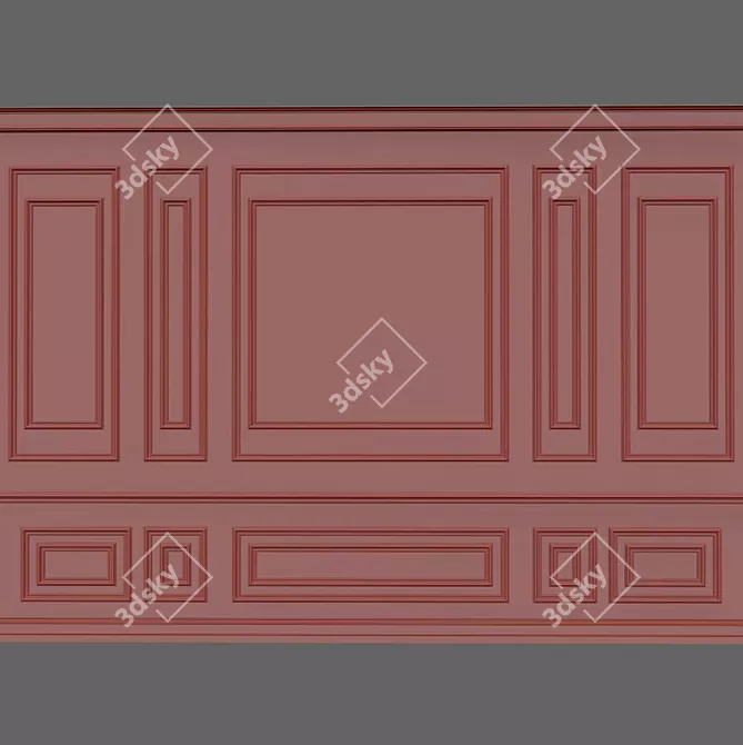 3D Wall Moulding Kit 3D model image 2