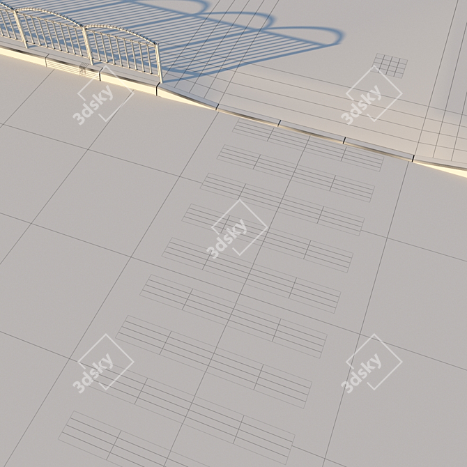 Title: Vintage Street Borders 3D model image 3