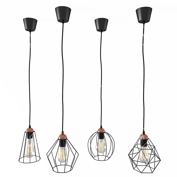 Galaxy Pendant Lights by TK Lighting 3D model image 2