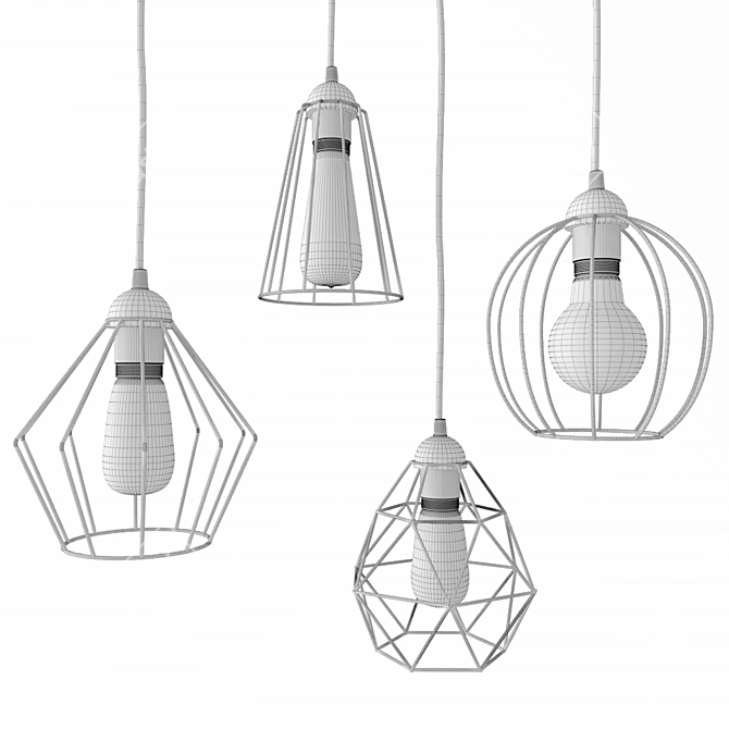 Galaxy Pendant Lights by TK Lighting 3D model image 3