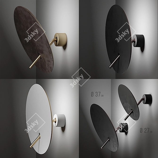 Elegant Lua Wall Sconce: Illuminating Style 3D model image 3