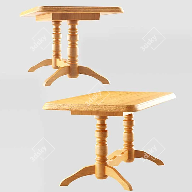 Skif Dining Table | Modern Design & Sturdy Construction 3D model image 2
