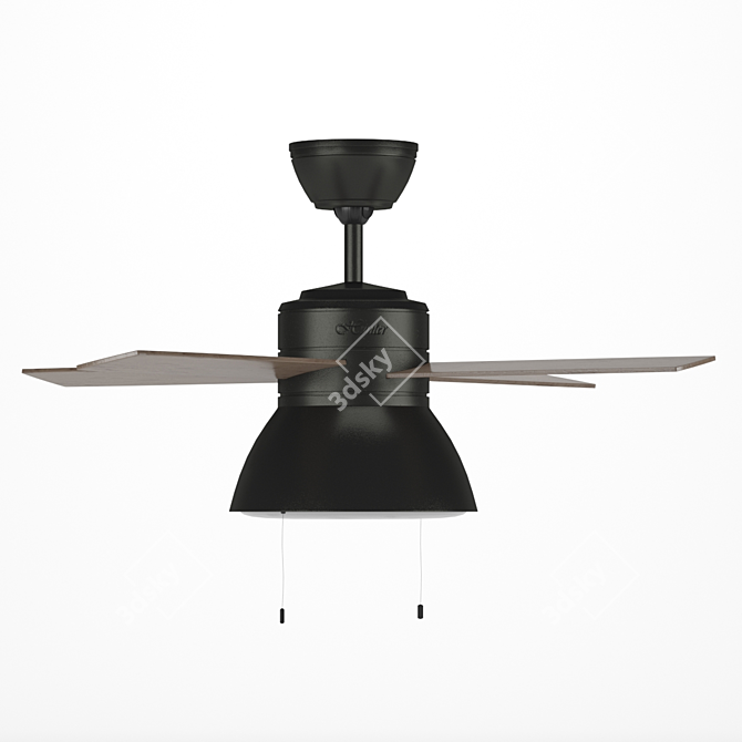 Hunter Fan 36" Loki Noble Bronze - Stylish Barnwood Design 3D model image 1