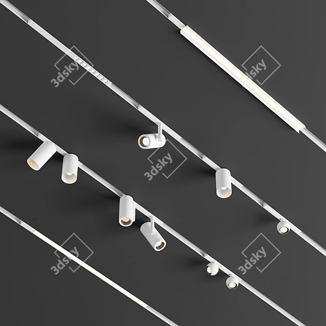 Modular Pista Lighting Collection 3D model image 2