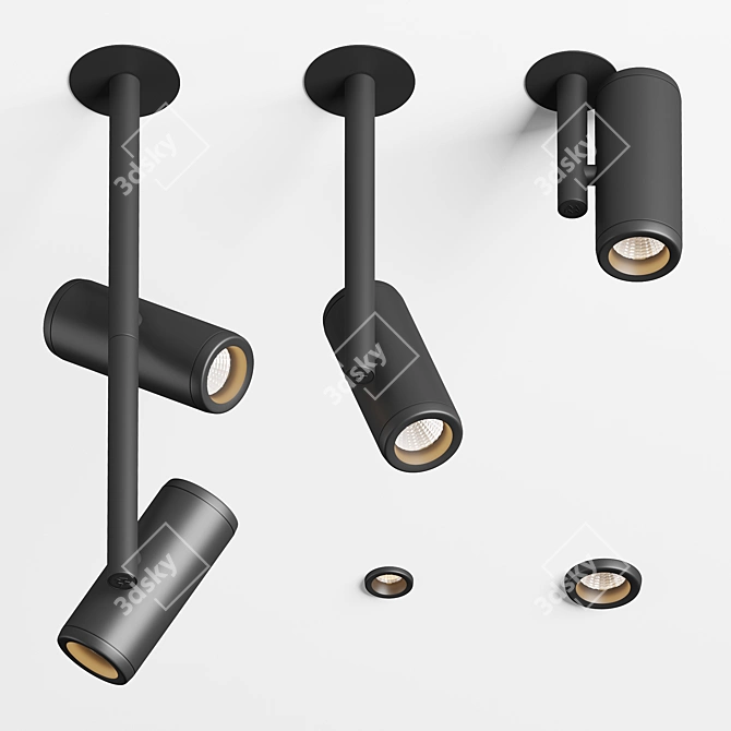 Medard Modular Lighting: Stylish, Versatile and LED-Ready! 3D model image 1