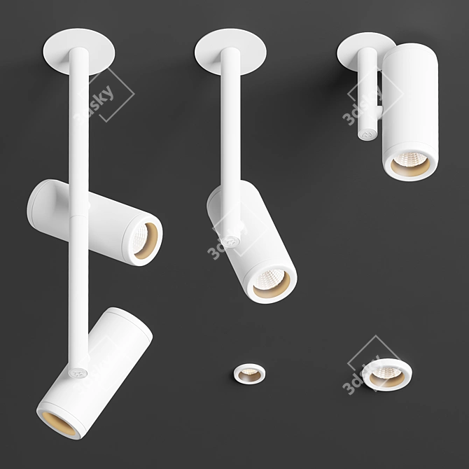 Medard Modular Lighting: Stylish, Versatile and LED-Ready! 3D model image 2