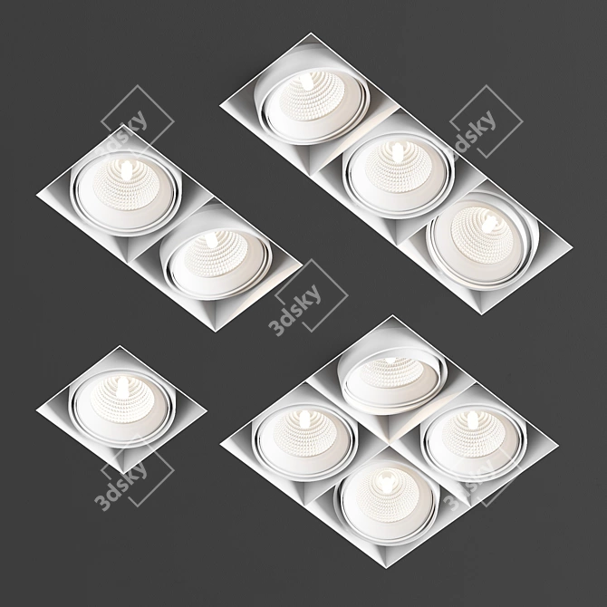 Modular Lighting Instruments Trimless Spotlight 3D model image 2