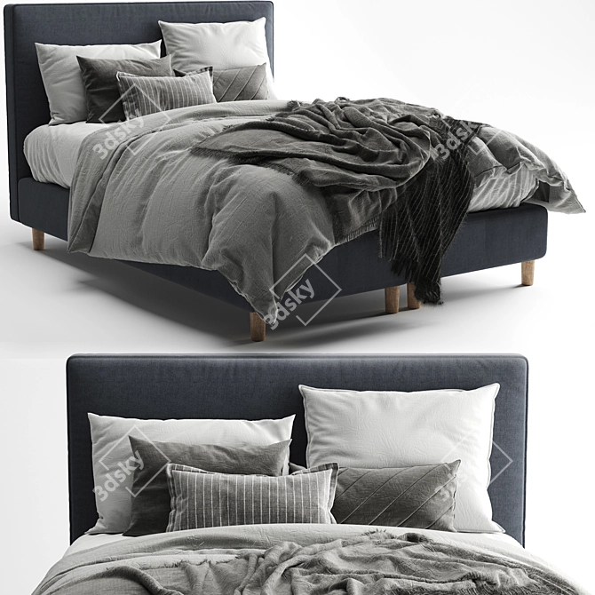 Dunvik Bed by IKEA 3D model image 1