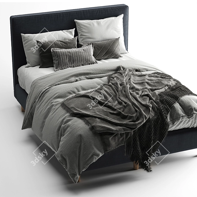 Dunvik Bed by IKEA 3D model image 2