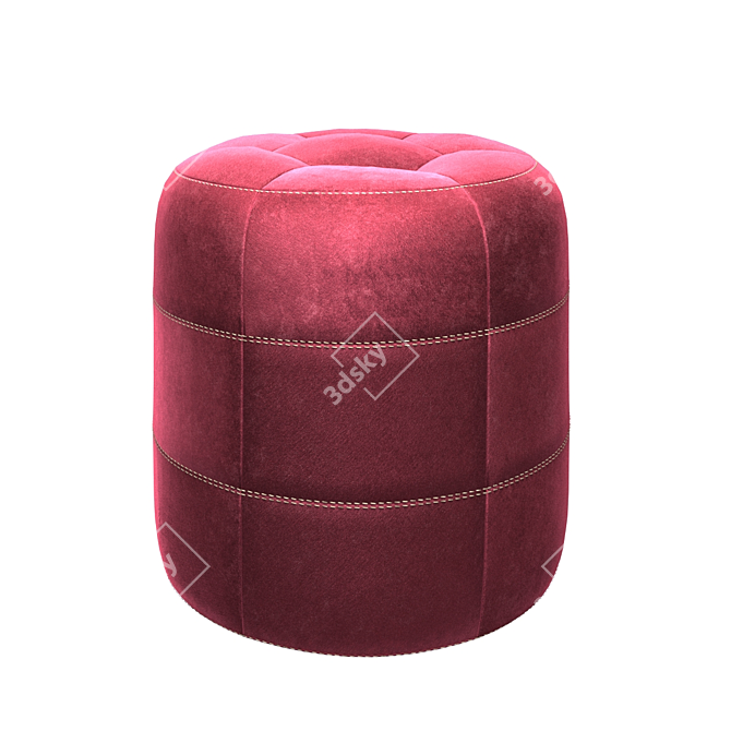 Cozy Corona Ottoman Puff 3D model image 1